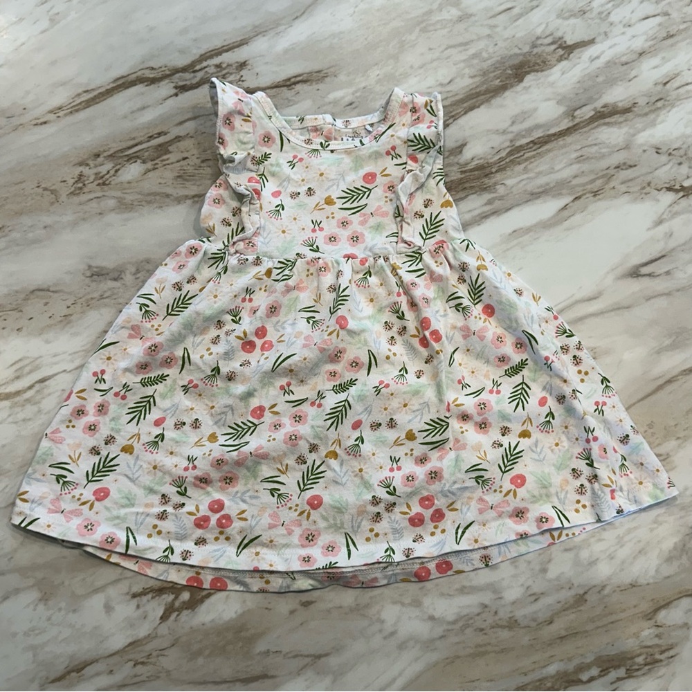 Laughing Llama baby girl dress floral pattern size 18 M
